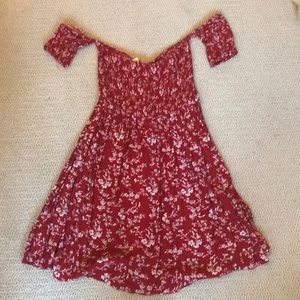RED FLOWERED DRESS